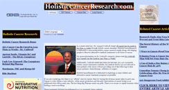 Desktop Screenshot of holisticcancerresearch.com